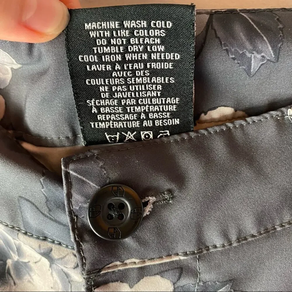 Champs Gray Floral Board Shorts Size 32